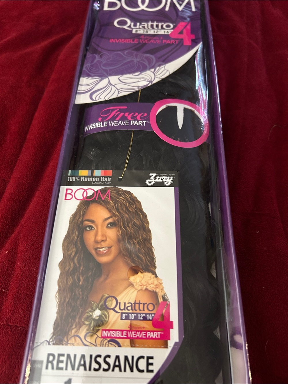 Quattro 4 Renaissance Human Hair Weave - Black